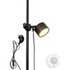 FSLiving Luce notturna con sensore di movimento senza fili, lampada a morsetto con 2,5 cavi interruttori e rilevatore di movimento, lampada da comodino a LED con braccio flessibile per camera da letto