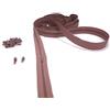 Artefizio Cerniere Lampo al Metro in Nylon, Catena Continua, 20 Colori a Scelta, Zip in Metallo, 7 Lunghezze, 4 mm 100% Poliestere, Made in Italy (Pink Soft Barry, 2 m + 5 Cursori)