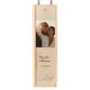 Wanapix | Cassetta in Legno per Vino Personalizzata | per Bottiglie Singola (non inclusa) | Scatola Vino Legno | Coperchio Scorrevole | 11x38x10 cm | Gadget Matrimonio Foto