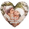 Easycosy Cuscino Personalizzato con Foto e Testo, Stampa Fronte-Retro Federa per Cuscino Personalizzata a Forma di Cuore 40x40, Foto Personalizzata Idee Regalo 2026 Personalizzato per Donna, Uomo