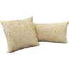 Generico Coppia Federa Cuscino Arredo Divano con Zip Cotone Damascato Vari Colori