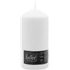 Hofer Candele Grandi Bianche a Colonna - 10 x 20 cm - 1 Candela Decorative Cilindriche - Lunga Durata di 110 Ore - Cera Antigoccia, No Fumo - Non Profumate - Qualità RAL