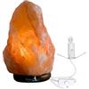 NATURALSAL SALE e BENESSERE Lampada Sale Rosa Himalayano 4-6 KG PEZZO UNICO Intagliato a mano con base di legno pregiato.100% Puro e Naturale.Inclusa lampadina a incandescenza e cavo certificato CE.