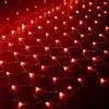 WxiaoD Rete di luce LED Illuminazione a rete luminosa Natale per esterni ed interni Decorazione da giardino lampada ghirlanda luminosa tenda luminosa (Rosso, 6x4m 880LED)