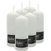 Hofer Candela Cera a Colonna Cilindrica Pilastro - Set di 6 Candele - 80 x 200 mm - Colore Bianco - Lunga Durata: 80 Ore - Antigoccia, No Fumo, Senza Odore - 2 Pacchi di 3 Unità - Qualità EU