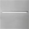 UIOPPOI Decorazione minimalista Plafoniera lineare a LED Corridoio moderno Plafoniera da incasso a soffitto Barra in metallo Nero Apparecchio di illuminazione a striscia lunga Plafoniera da ufficio bianca pe