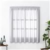 Sh000ad Tende Oscuranti con Autoadesivo,Senza Fori,Tende Isolanti Termiche Rimovibili in Lino Cotone,per Pannello Drappeggiato Privacy Finestra Camera da Letto Soggiorno (Grey,W90xH100cm(36x39in))