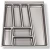 SOTECH ORGA-Box® II Inserto Portaposate per Nobilia Cassetto da 50 (462 x 405 mm) Grigio Argento