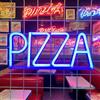 STHomedeco Neon LED da Parete - PIZZA Lettera Neon Insegna Luminosa & Adesivi DIY Per Orari Di Apertura Per Pizzeria Bar Ristoranti Cucina Festa Decorazione (Blu PIZZA)