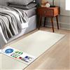 KARAT Tappeto Shaggy Barcelona - Tappeto passatoia per Camera da Letto e Soggiorno, Morbido Tappeto (80 x 160 cm, Crema)