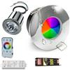 Planetitaly [KIT PROFESSIONALE 2 FARETTI] faretto led 24W incasso cromoterapia luce bagno box doccia IP65 RGB RGBW 24V alimentatore controller WiFi telecomando inclusi doccia sensoriale dimmerabile giochi di luce