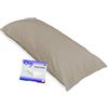 Tex family FEDERA KING matrimoniale MISURA cm. 55 X 180 - Tortora