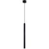 LIGKIN Lampada a sospensione LED Lampadario Moderno Design Minimalista Lampada da soffitto LED Nero Plafoniera Alluminio per Sala da pranzo Camera da letto Soggiorno Ristorante, 50CM