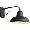 Moddeny Retro collo d'oca Applique da parete per esterni Impermeabile Antiruggine Applique da parete per portico Nero 10,2 Luce vintage da fienile per portici garage patii