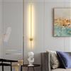 TZSMUM LED Applique da Parete Interno con Telecomando Lampada da Parete Dimmerabile 2700K-6500K Lampada a Muro 360° Ruotabile Alluminio per Camera da Letto Soggiorno Corridoio (Oro,80cm)