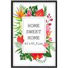 MG Design Cornice 61x91,5 cm - colore Nero, in legno, con vetro acrilico - da appendere in verticale o in orizzontale, senza sfondo, per foto, poster, puzzle