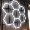 rivestiiltuogarage Led nido d'ape DESIGN esagonalecar DETAILING OFFICINA AUTOLAVAGGIO CARROZZERIA GOMMISTA UFFICIO ROMBO LUCIDATURA AUTO barber shop,palestra (2,52x2,38 metri)