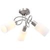 Gecheer Lampadario Paralume in Ceramica a Cono Bianco 3 Lampadine E14,Lampadario Moderno,Lampada a Sospensione,Lampadario da Soffitto,Lampadario LED,P289229