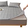 LGQLYH Coprimaterasso con Cerniera Matrimoniale/Singolo-130/160/170x190 Personalizzabile Proteggi Materasso Trapuntato con Zip Fodera per Materasso Topper Sfoderabile Integrale Lenzuolo(170X190+20cm,G)