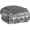 Home Tresor Coperta Plaid Pile in Morbida Flanella Sherpa Blanket Invernale Accogliente e Caldo Copri Letto Pelliccia in Microfibra - Lapland Grigio, Matrimoniale 200x230 cm