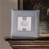 Cassera Casa - Lenzuola Sotto Con Angoli Elastici, 100% Percalle di Cotone 200Tc, Prodotto in Italia, Tinta Unita 18 Colori, Facile Stiro, (Matrimoniale - Maxi 180x200+35, Grigio Perla)