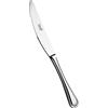 Salvinelli Queen Set Coltello da tavola Acciaio Inox 18/10, Coltello Forgiato 12 Pezzi, Spessore 2,5 mm, Made in Italy, Finitura lucida