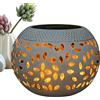 Generic Lampada da tavolo solare, impermeabile a energia solare, lanterna da tavolo elegante in ceramica, lampada da scrivania vintage per esterni, lanterna da giardino in metallo vintage