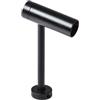 Aftertech® CREE MICRO FARETTO LED BIANCO 1w SU ASTA BARRA GIOIELLERIA VETRINETTE ABATJOUR ALLESTIMENTI (NERO corto - BIANCO CALDO E6E1)
