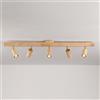 Generic Faretto LED in Legno, faretto da soffitto Regolabile, apparecchio di Illuminazione a Binario Fisso, faretto da Parete Girevole, faretti direzionali, lampade da appoggio per Cucina, Camera da Letto, s