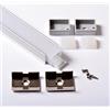 AFTERTECH 2m 2metri 1813w 18x13mm PROFILO IMPERMEABILE IP68 ALLUMINIO PER STRISCE STRIP LED 2MT + COVER OPACA