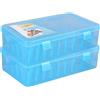 Hintyne 2 Pezzi Porta Filo da Cucito Contiene 42 Porta Rocchetto di Filo Vuoto Visibile Contenitore per Bobina di Cotone Scatola da Cucito in Plastica a Tenuta Stagna per Rocchetti da Ricamo E Cucito Blu