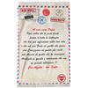 Overthetee Coperta Personalizzabile con Dedica Scritta per il Papà dai Figli Plaid Pile Idea Regalo Padre Festa del Papa