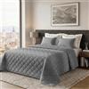 Dorian Home Trapunta Estiva Letto Singolo 100% Puro Cotone Certificato Sambuco Nocciola