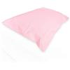 I SOGNI Coppia di Federe 100% Puro Cotone per Cuscino 52x82 cm + 3 Volani da 7 cm Tinta Unita (Rosa Quarzo)