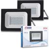 E-QUICKLY faretti LED da esterno - 30W, potente proiettore da 2400 lumen, faretto led da esterno con luce bianca fredda 6000K, faro LED grado di impermeabilità IP65, faretti da giardino 220V, 2 PZ