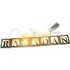 HAOSHICS Ramadan LED String Lights Decorative String Lights - Lampada a sospensione in legno a batteria, decorazione per Ramadan Eid Mubarak Home (a)