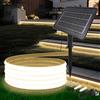 HEGEHE 24V Striscia solare esterna [0,5M, bianco naturale], IP68 impermeabile flessibile striscia neon COB LED per interni, 1200MAH, 8 modalità di illuminazione, illuminazione giardino/patio/balcone