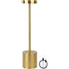 SUAVER Lampada da Tavolo Metallo, Ricaricabile Lampada da Scrivania LED Touch 3 Modalità di Colore,Dimmerabile Luce di Lettura Lampada da Scrivania per Comodino,Sala da Pranzo,Camera da Letto