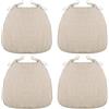 VEAI Cuscini Per Sedie Con Cinghie Set 2/4/6, Confortevole Cuscini Di Seduta Trapezio 43*41*35cm, Lavabili Antiscivolo Per Cucina (Color: A1, Size: 4pcs)