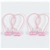 A.Monamour 4 Pezzi Fermatende Magnetiche Ferma Tenda in Corda Fascette per Tende Moderno Decorativa con Potenti Magneti Calamita Fermagli per Tendine Leggera Pesante Interno Esterno - Pink