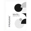 FRAMAI® Cornice portafoto 50x70 cm Bianco MDF, cornice ecologica con plexiglass anti-rottura, gancio e supporto