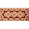 IlGruppone Tappeto Cucina in Ciniglia Passatoia Multiuso Ingresso Corridoio Antiscivolo Prodotto Italiano Disegni Piazzati Cotone Varie Misure Lavabile in Lavatrice - Andalusia Rosso - 57x140 cm