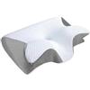 ZVD Cuscino Ortopedico Anti-Russamento per Apnea Notturna,Cuscino Antirussamento,Apnea Notturna,Supporto Cervicale in Memory Foam,Traspirante,per Tutte le Posizioni di Sonno (Grigio)