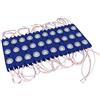 LEDLUX Striscia Da 20 Pezzi Modulo Mattone LED, DC 12V IP67 Con Lente Ingrandimento, Angolo 160 Gradi Per Fare Lettere Insegna (Blu)