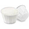 VIRSUS Fuscelle Rotonde per Ricotte K05, capacità 500 Grammi, colore Bianco, Misura 110x65 mm, Forme Contenitori in Polietilene ad alta densità, Stampi per Formaggi Freschi, Made in Italy (10)