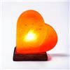 Saltbay Lampada di sale dell'Himalaya Cuore Taglia L con variatore di luce, luce ambientale rilassante, purificatore dell'aria, riduce le allergie e l'insonnia, per il relax e il benessere