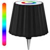Generico Lampade per bottiglie senza fili, luci per bottiglie di vino Kit di lampade per bottiglie di liquore RGB Lampada da tavolo con cambio di colore per bar, ristorante, casa, ufficio, Natale (Nero)