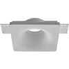 VR VETRINEINRETE Vetrineinrete® Portafaretto da incasso in gesso a scomparsa quadrato 120x120mm supporto per faretti gu10 e mr16 foro 125x125 mm GS-05 P34