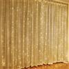 HADAVAKA LED Light Curtain, USB Curtain Fairy Lights Indoor/Outdoor, Backdrop Window Curtain Lights 8 Modes With Hooks, for Party Decoration Bedroom Wedding Birthday Garden Window (Warm,3 * 2M)