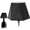 Yurosuis Lampada Bottiglia di Vino,LED Ricaricabile 3 Colori Paralume Senza Fili - Luce Tappo per Bottiglia di Liquore Senza Cavo | per Luci d'Atmosfera Comodino Soggiorno Cucina Sala Pranzo